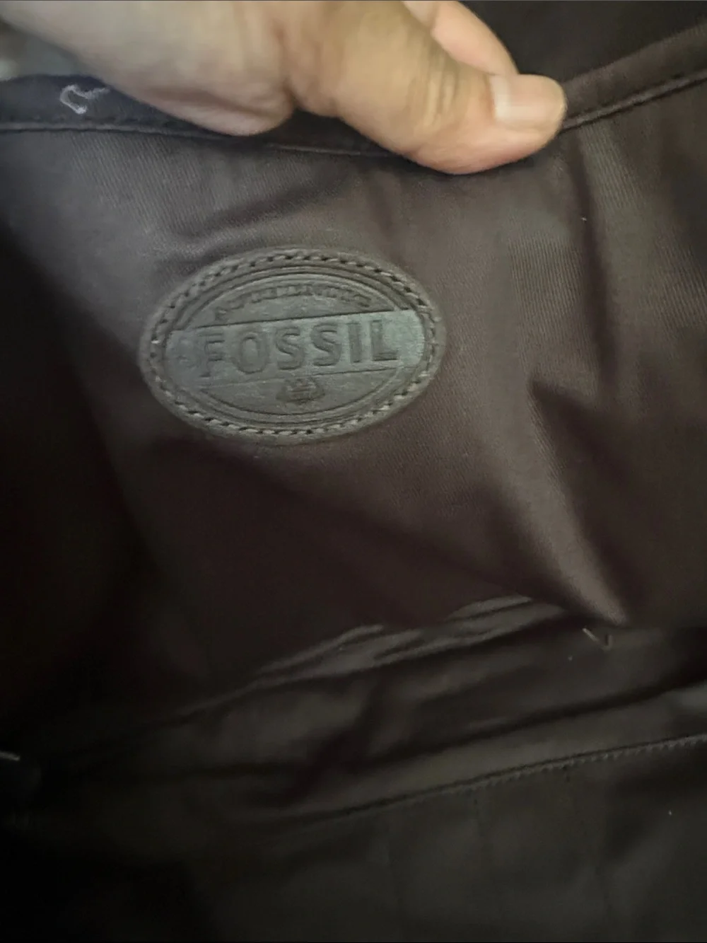 Fossil Estate Canvas Document Bag / Briefcase- vintage- pre-owned